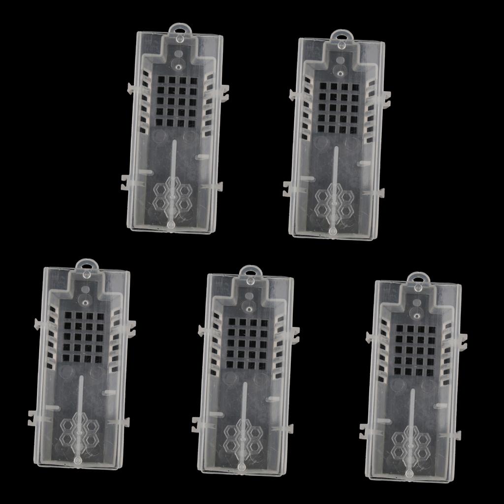 5 Pieces European Style Queen Bee Cage, Transport Bee Cage Beekeeping Tool