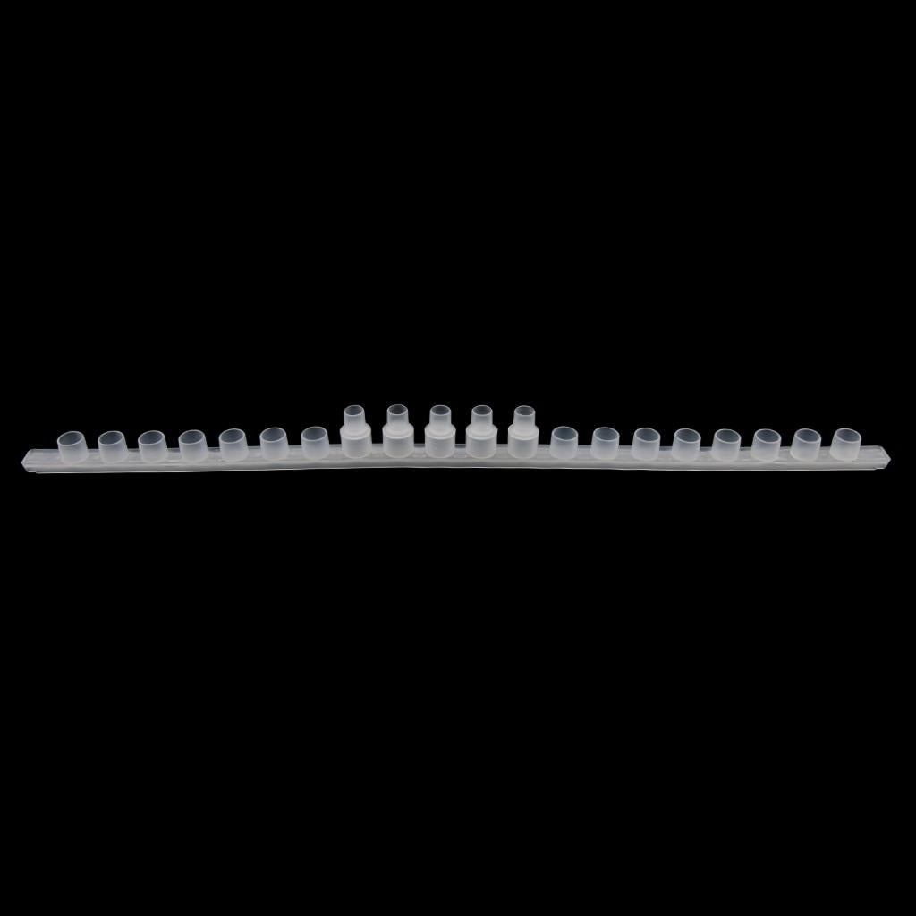 1x 20-Hole Queen Bee Cell Bar Strip Base with 50Pc Beekeeping Queen Cell Cup