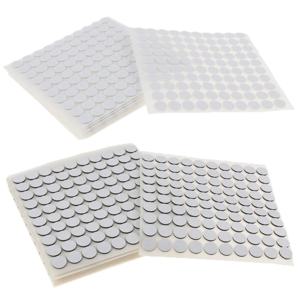 1000 Pieces Mounting Strong Round Double-Sided Foam Tape Disc Circle White