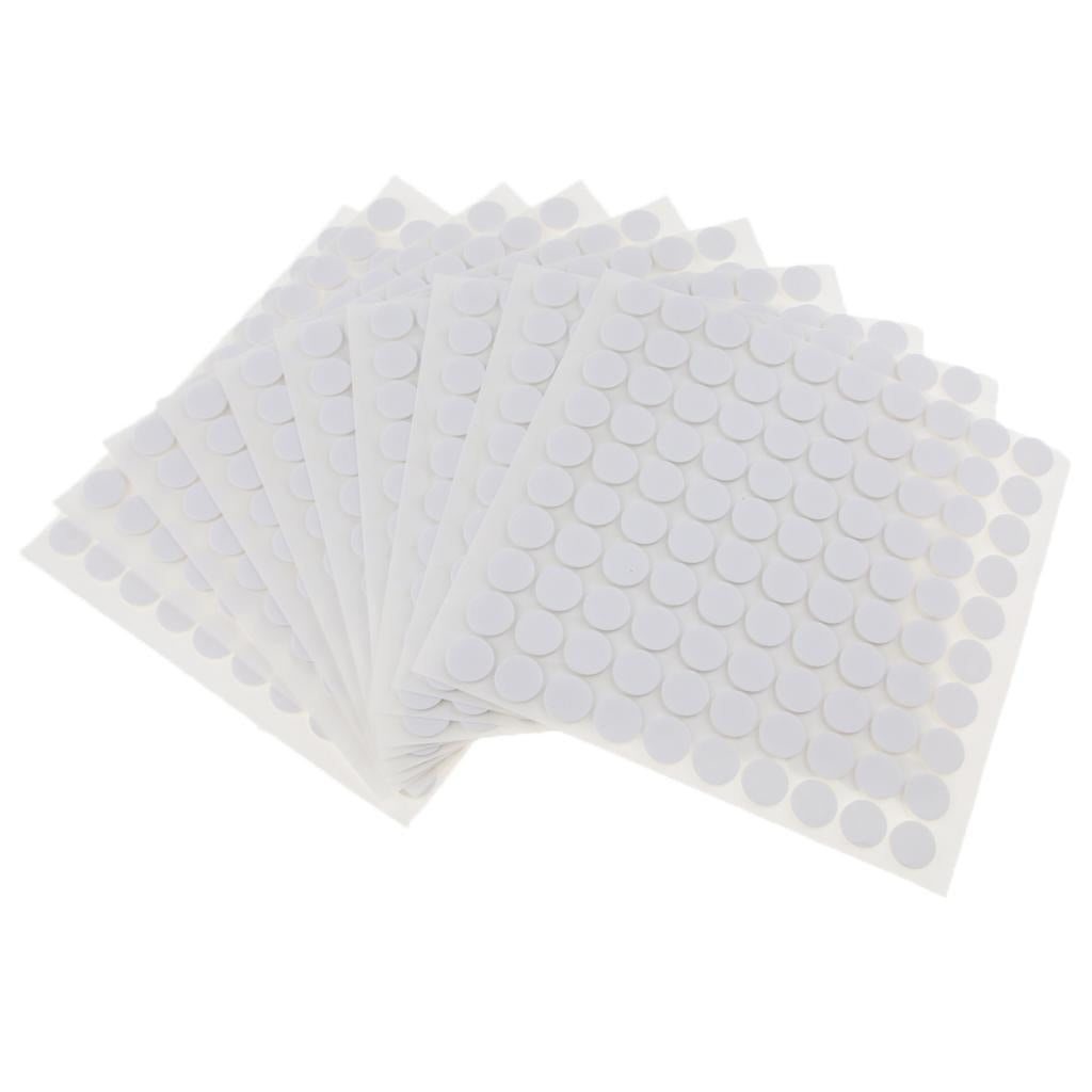 1000 Pieces Mounting Strong Round Double-Sided Foam Tape Disc Circle White