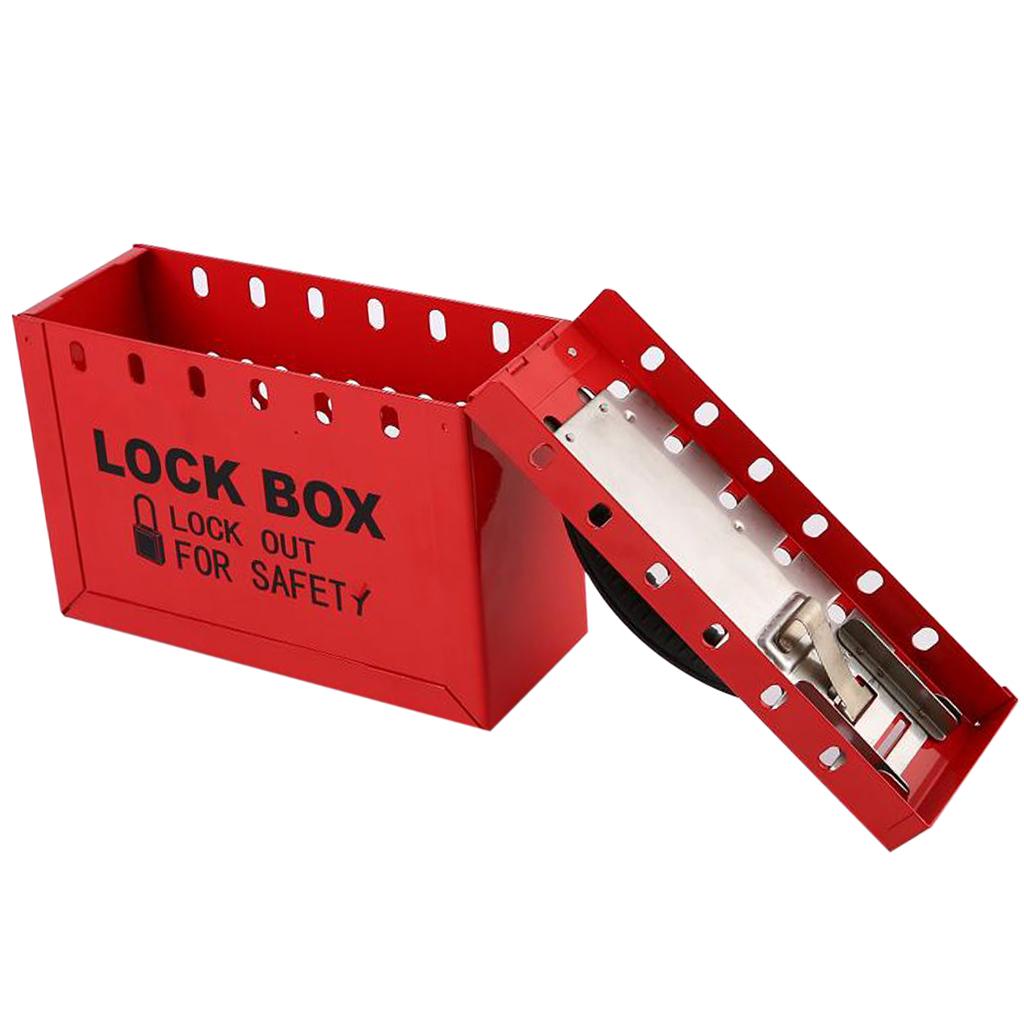 LOTO Box Safety Lockout Tagout Lock Device Storage, up to 12 Padlocks