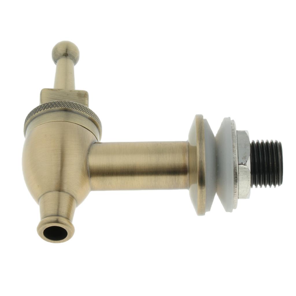 3/8'' Draft Beer Faucet Bar Flow Control Tap Chrome Plated