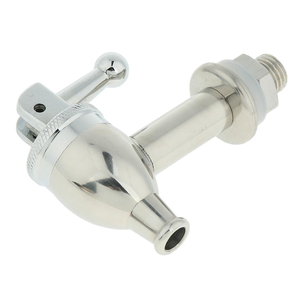 1/4'' Draft Beer Faucet Bar Flow Control Tap Chrome Plated Stainless Steel