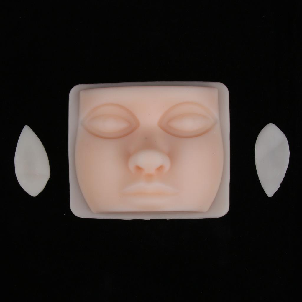 Silicone Head Model Skin Suture Facial Model Cosmetic Study Practice