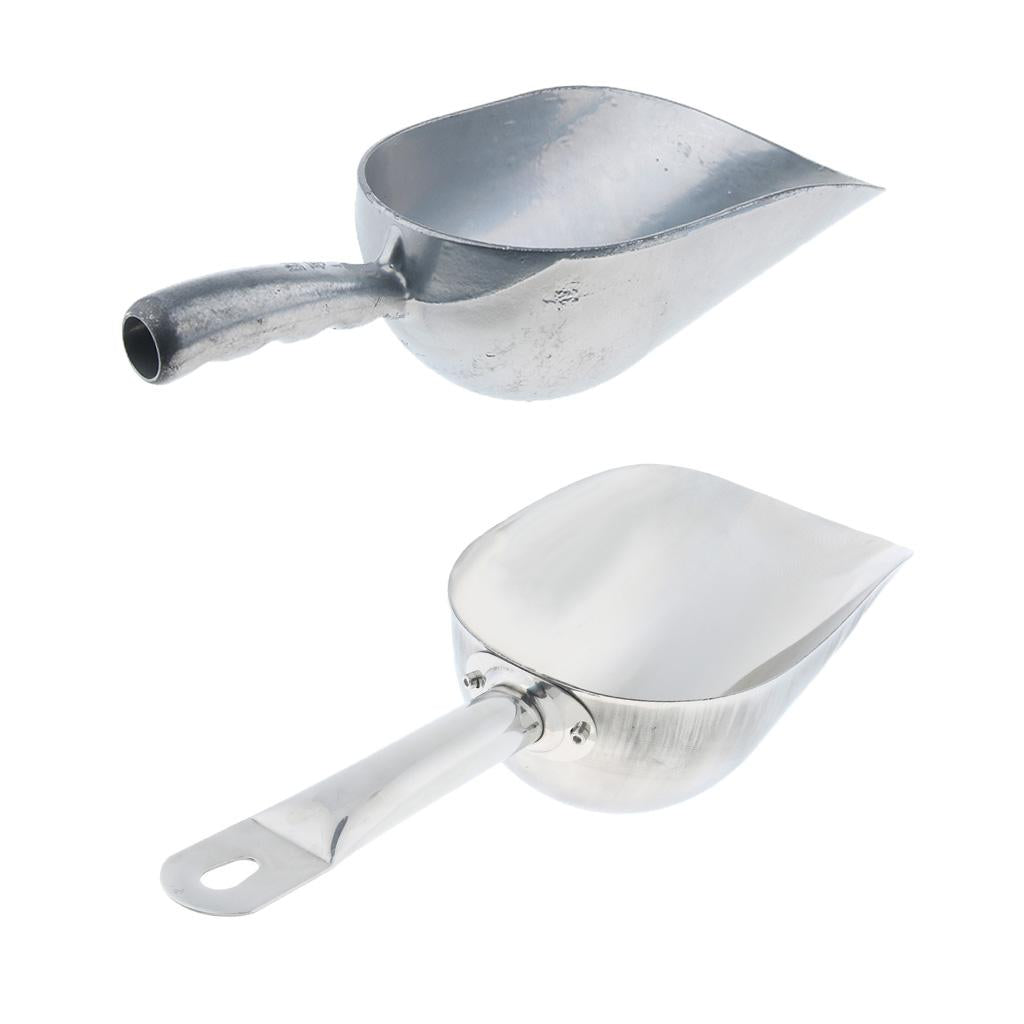 Stainless Steel Ice Scoop Food Candy Grain Dry Goods Scoops Large