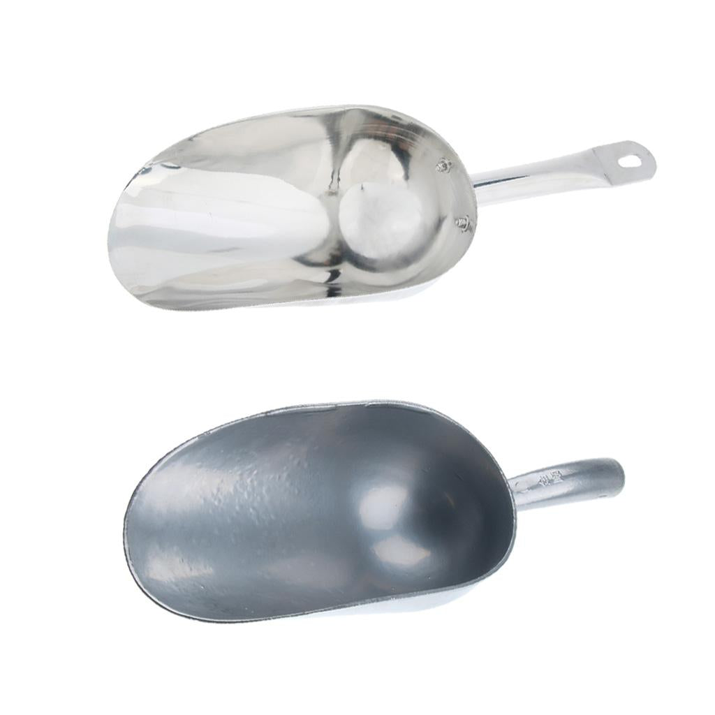 Stainless Steel Ice Scoop Food Candy Grain Dry Goods Scoops Large