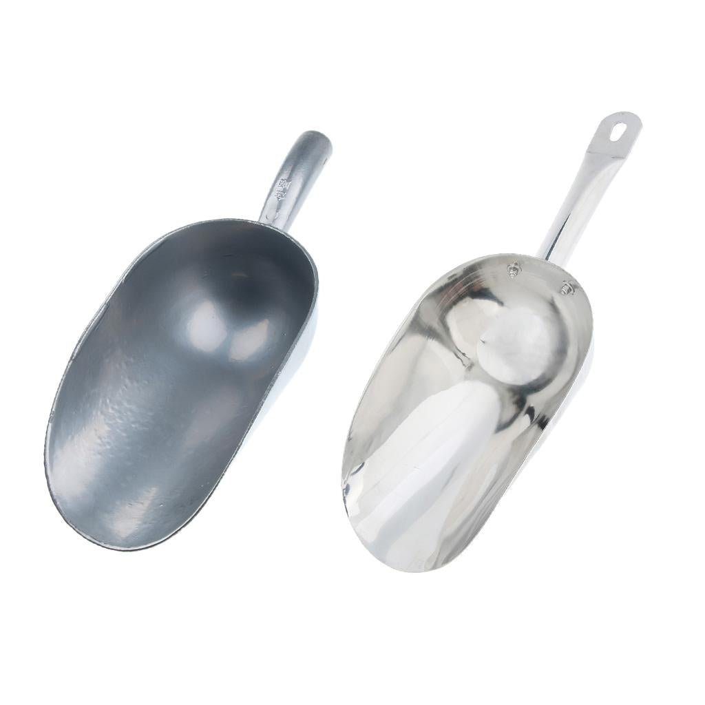 Stainless Steel Ice Scoop Food Candy Grain Dry Goods Scoops Large