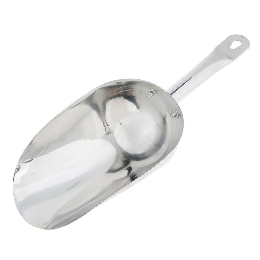 Stainless Steel Ice Scoop Food Candy Grain Dry Goods Scoops Large