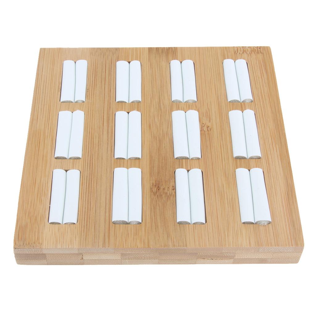 Solid Wood Ring Display Organizer Box Tray Holder Earrings Storage Case White Leather