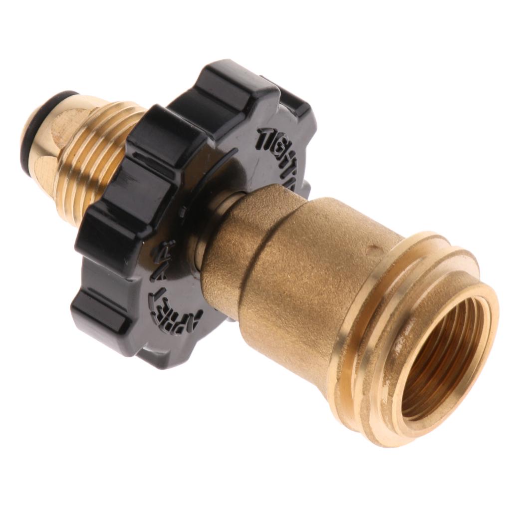 Propane Gas Tank Adapter Universal Converts POL Service Valve To QCC1 Wrench