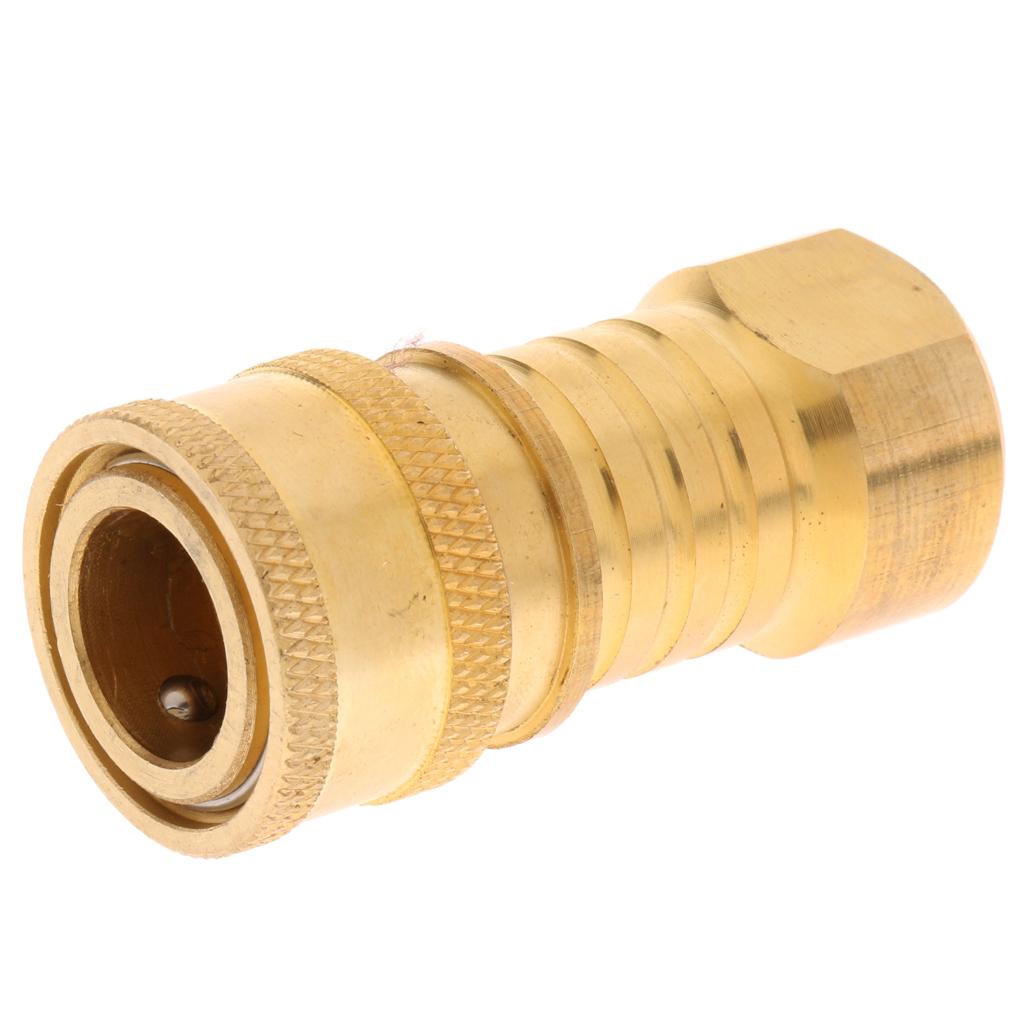 Propane / Natural LP Gas Quick Disconnect Quick Connector Hose Coupler 3/8''