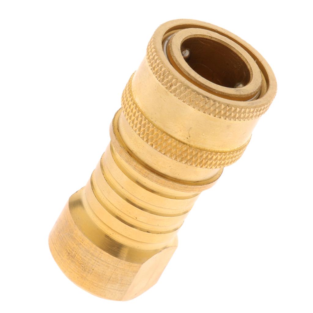 Propane / Natural LP Gas Quick Disconnect Quick Connector Hose Coupler 3/8''