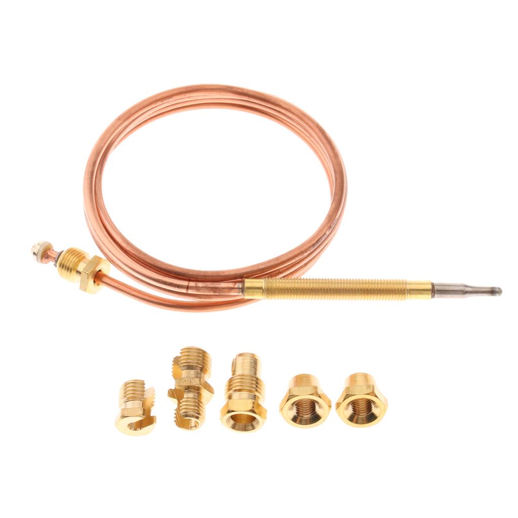 90cm Thermocouple Replacement Set for Gas Furnaces Boilers Water Heaters