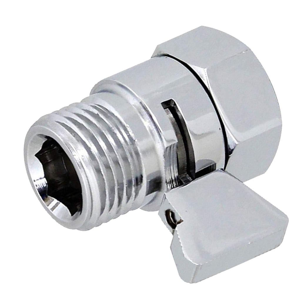 Solid Brass Shower Head Arm Diverter Valve Shower Head Bidet Sprayer Head Water Shut-Off Valve