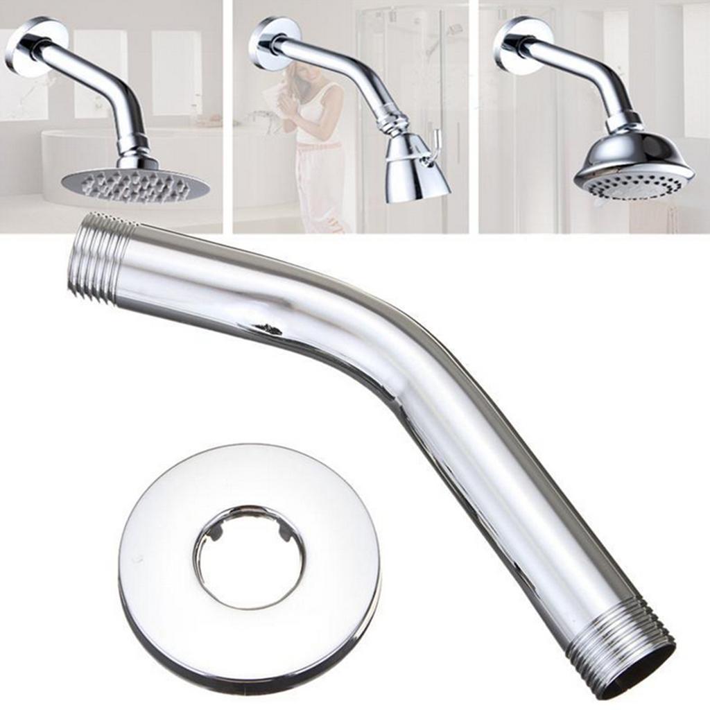 Shower Head Extension Shower Extender Tube Arm Rain Shower Head with Flange