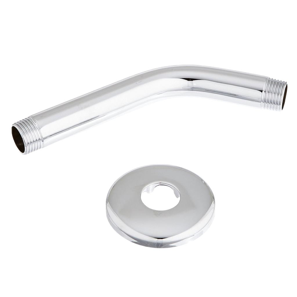 Shower Head Extension Shower Extender Tube Arm Rain Shower Head with Flange