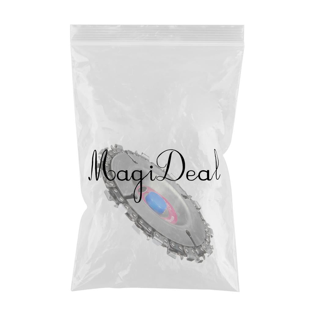 4" Angle Grinder Disc and Chain Wood Carving 22 Tooth Fine Cut 5/8" Arbor