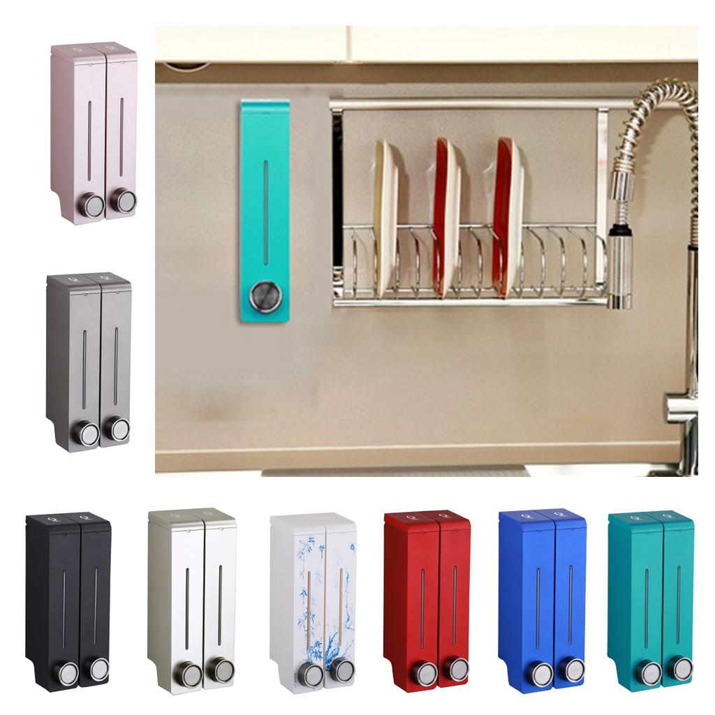 320ml Wall Mount Bathroom Shower Soap Dispenser Liquid Soap Red