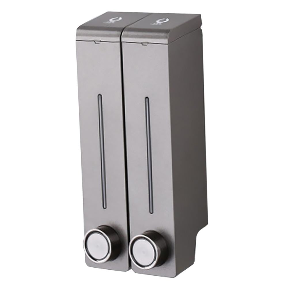 320ml Wall Mount Bathroom Shower Soap Dispenser Liquid Soap Grey