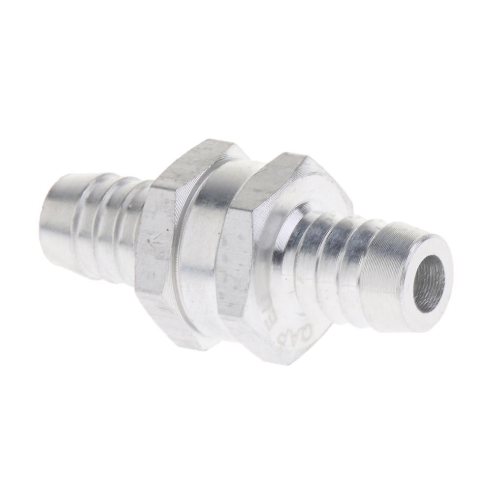 Aluminum Alloy Non Return One Way Check Valve Fuel Line Petrol Diesel 12mm