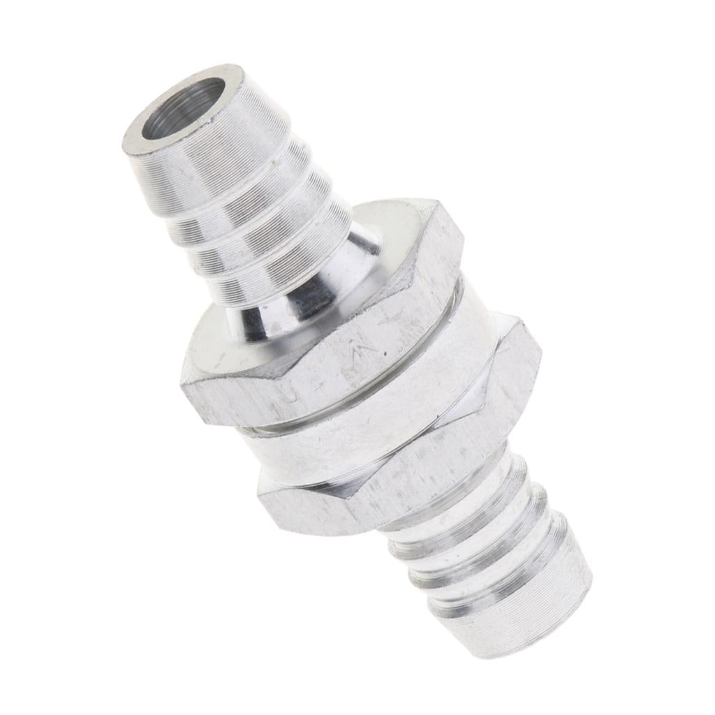 Aluminum Alloy Non Return One Way Check Valve Fuel Line Petrol Diesel 12mm