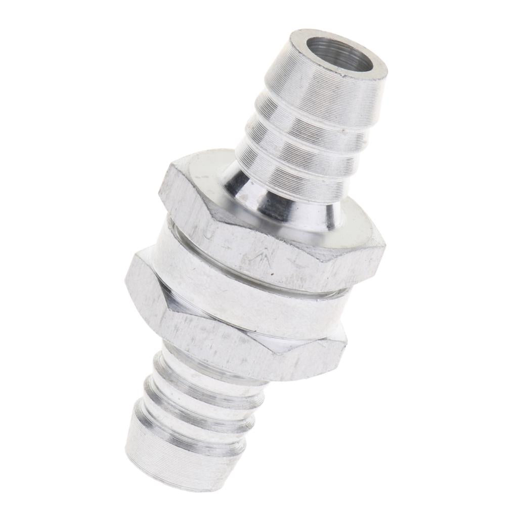 Aluminum Alloy Non Return One Way Check Valve Fuel Line Petrol Diesel 12mm