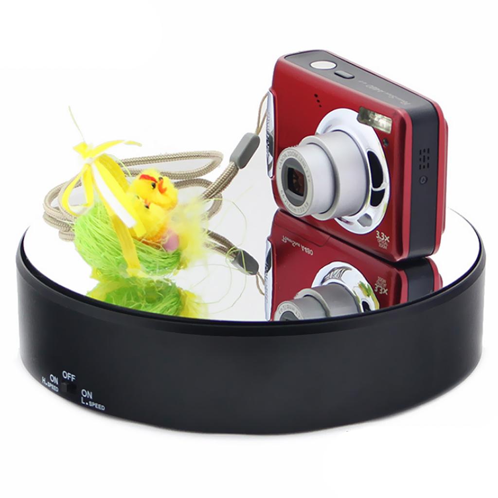 360 Degree Electric Rotating Stand Turntable for Jewelry Watch Display