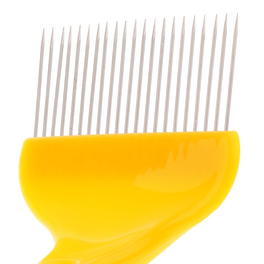 Stainless Steel Uncapping Fork, Bee Keeping Tool, Yellow