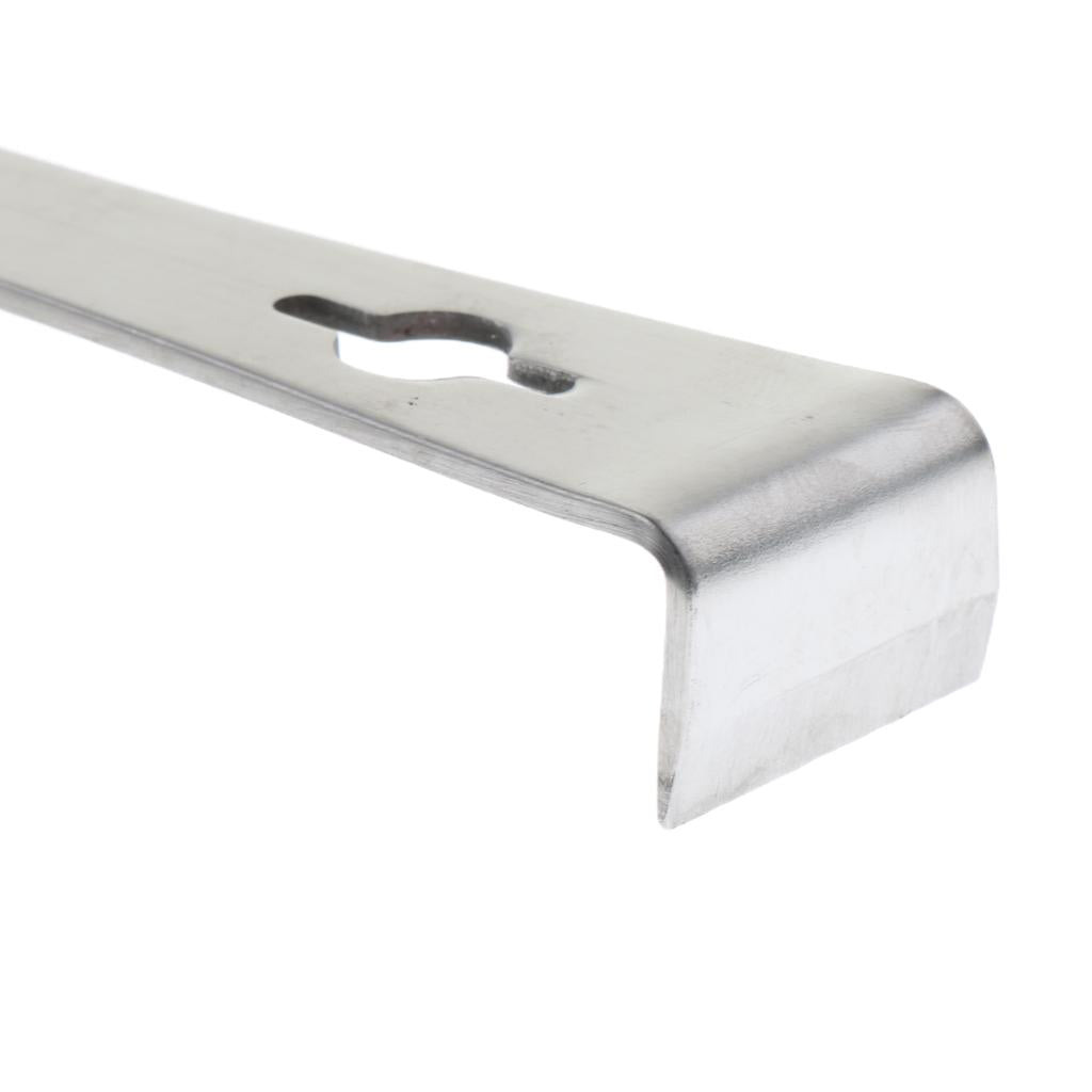 10.6'' Stainless Steel Bee Hive Frame Lifter & Scraper Beekeeping Hook Tool, sharp edge for cutting off beeswax as a scraper