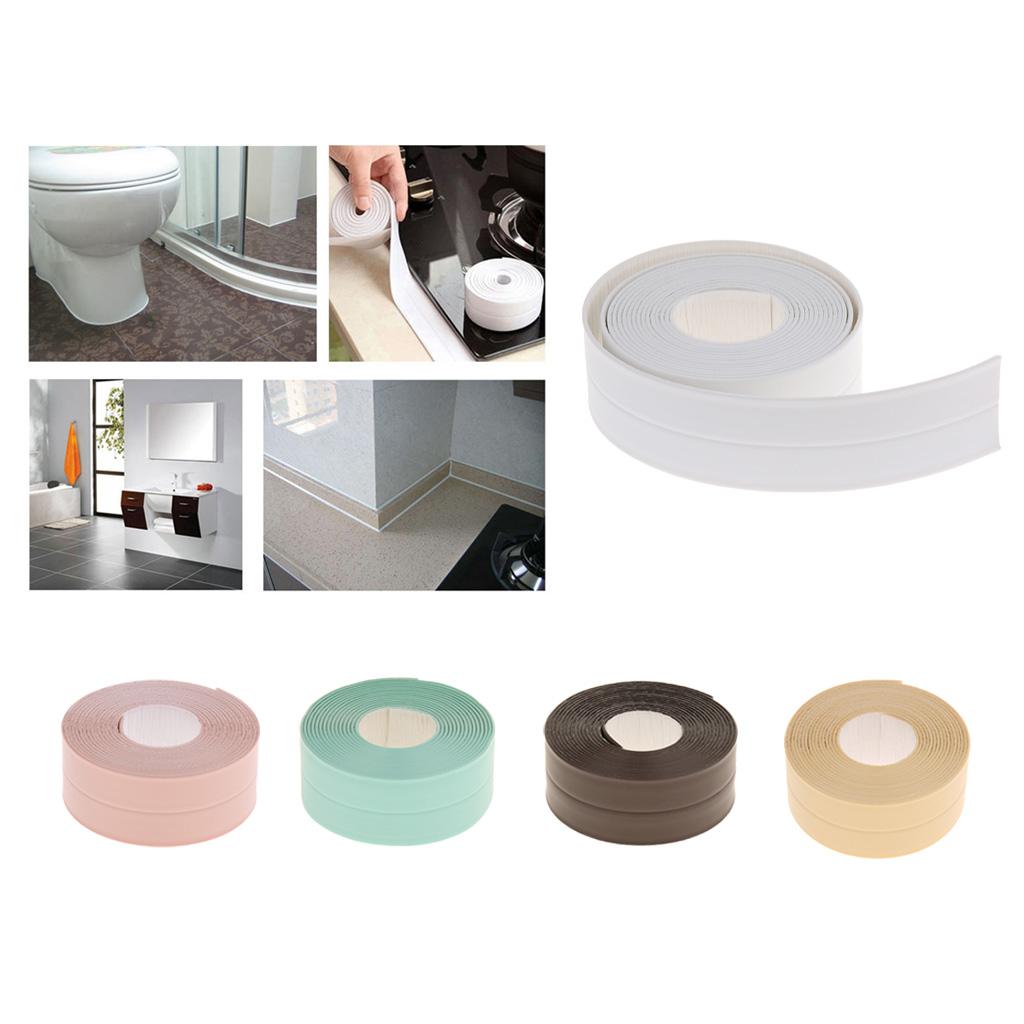 3.3M Kitchen Bathroom Waterproof Mold Proof Wall Seam Sealing Tape Brown