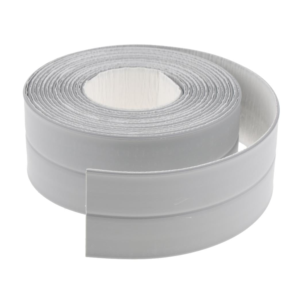 11Ft x 1.5'' PE Waterproof Sealing Tape Kitchen Bathroom Wall Sealing Grey