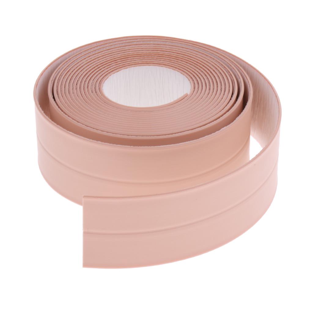 3.3M Kitchen Bathroom Waterproof Mold Proof Wall Seam Sealing Tape Pink