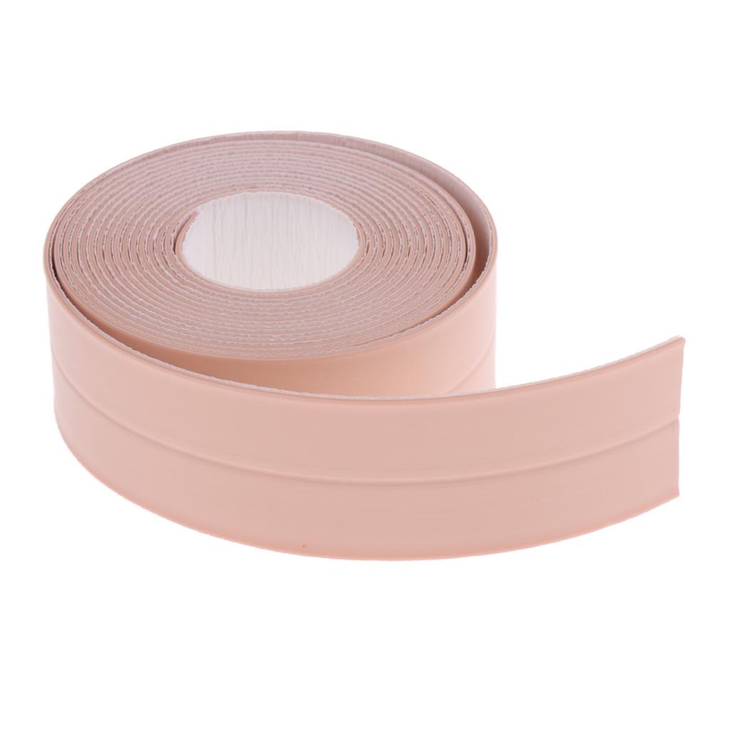 3.3M Kitchen Bathroom Waterproof Mold Proof Wall Seam Sealing Tape Pink