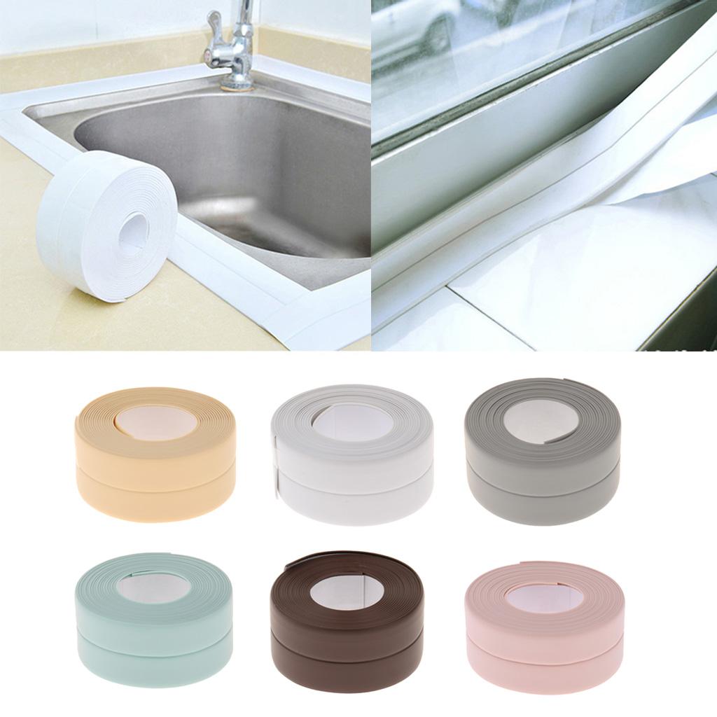 3.2M Kitchen Bathroom Waterproof Mold Proof Wall Seam Sealing Tape White