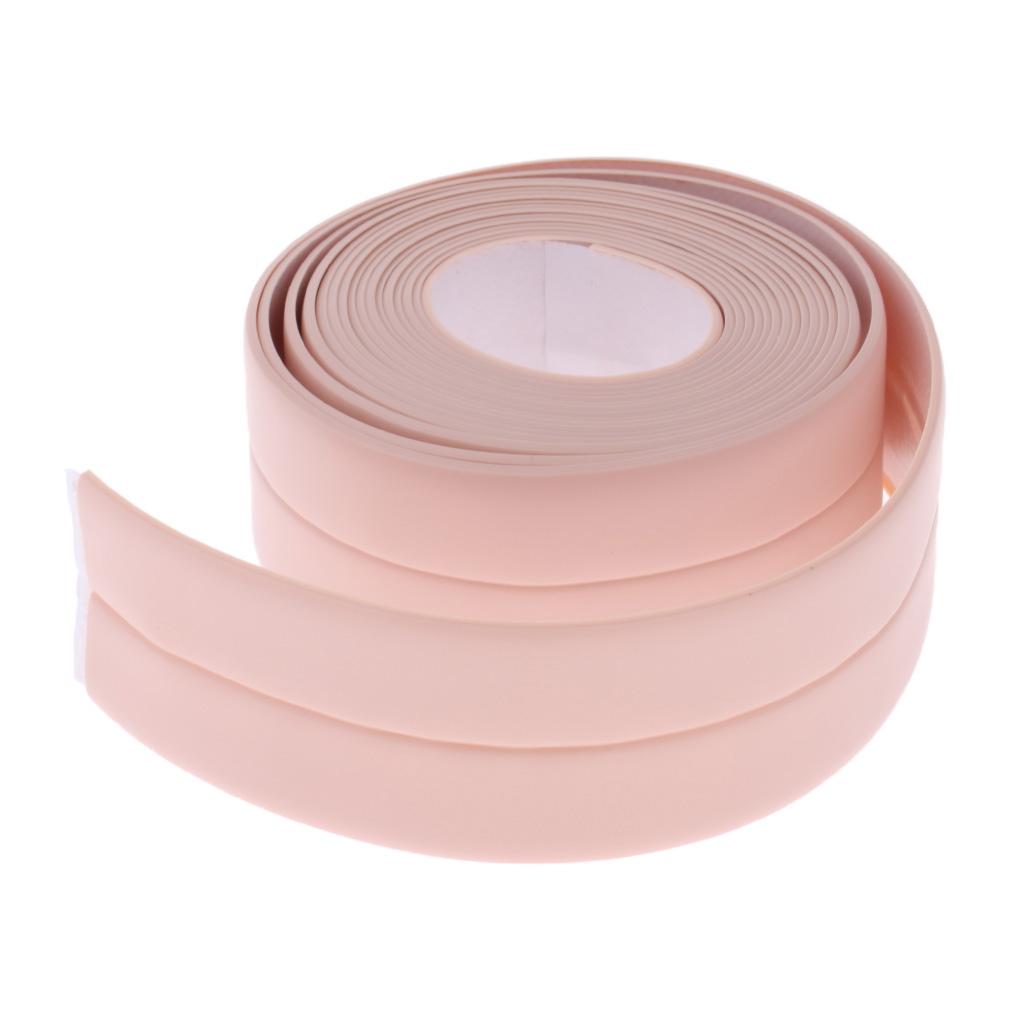 3.2M Kitchen Bathroom Waterproof Mold Proof Wall Seam Sealing Tape Pink