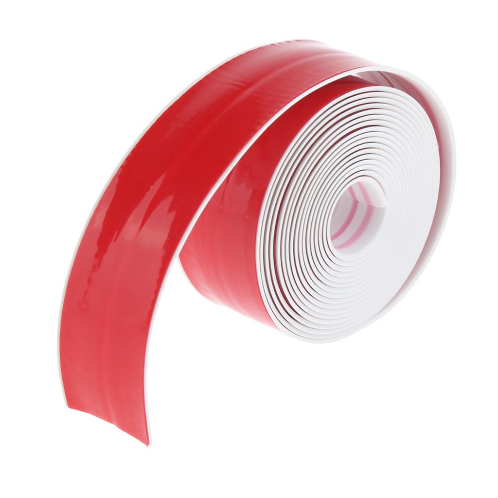 10.5' x 1.5'' PVC Waterproof Sealing Tape Kitchen Bathroom Wall Sealing Pink