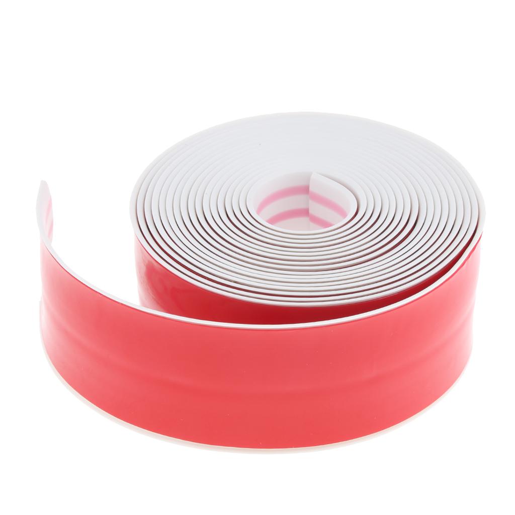 10.5' x 1.5'' PVC Waterproof Sealing Tape Kitchen Bathroom Wall Sealing Pink