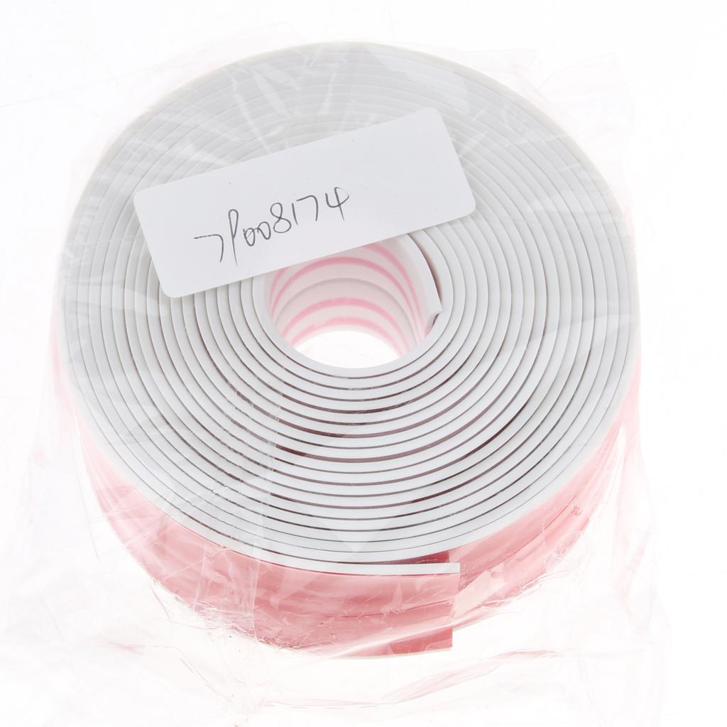 10.5' x 1.5'' PVC Waterproof Sealing Tape Kitchen Bathroom Wall Sealing Pink