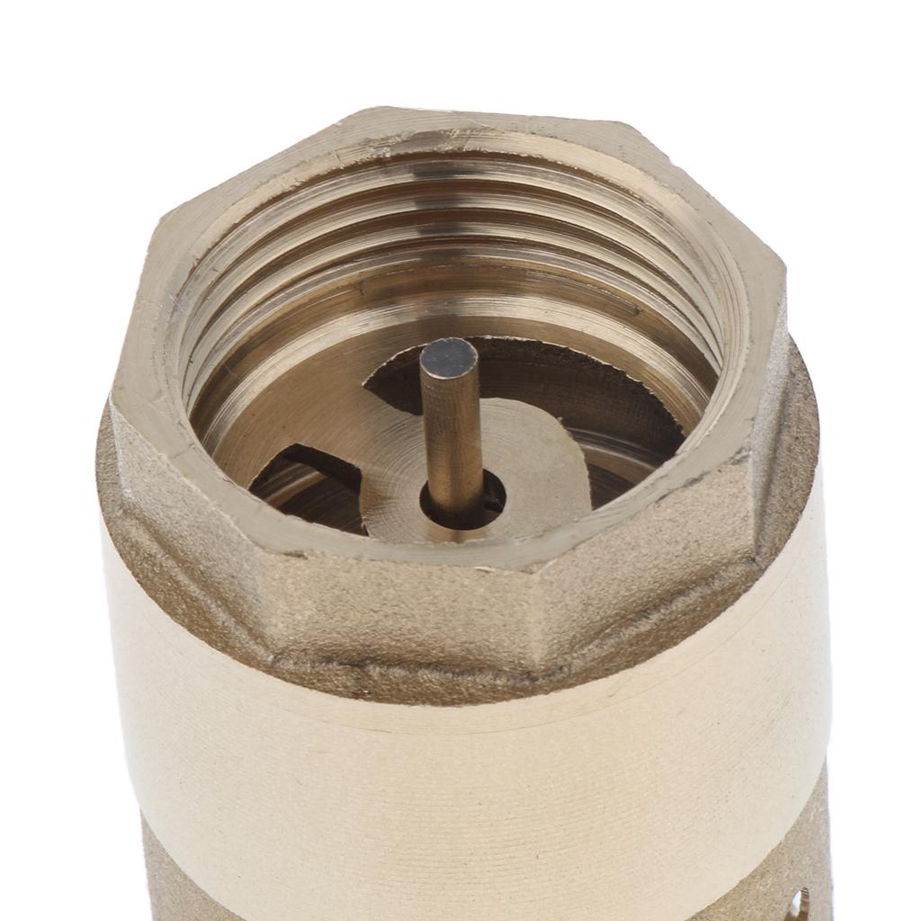 Brass Foot Valve Check Valve with Holes Strainer Filter DN25