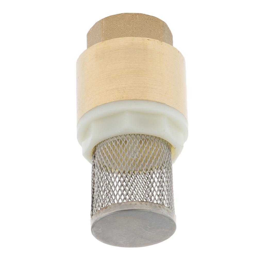 Brass Foot Valve Mesh Check Valve with Strainer Filter DN20