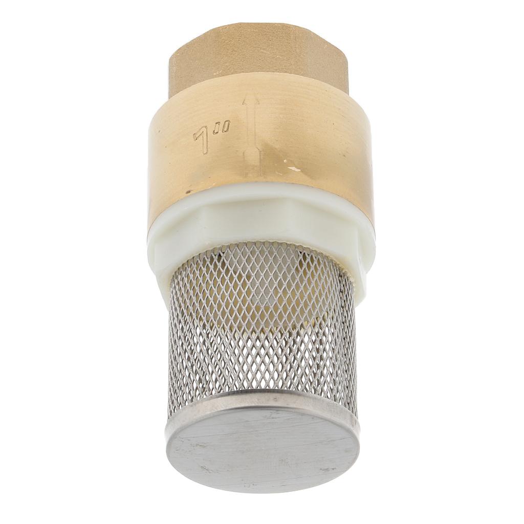 Brass Foot Valve Mesh Check Valve with Strainer Filter DN25