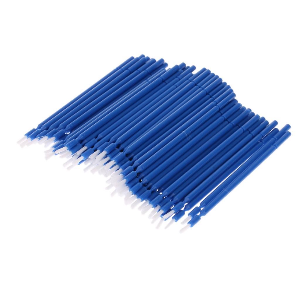 100 Pieces Dental Disposable Micro Applicator Brush Tooth Applicator Blue