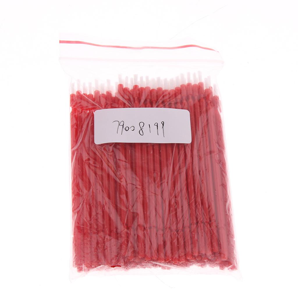 100 Pieces Dental Disposable Micro Applicator Brush Tooth Applicator Red