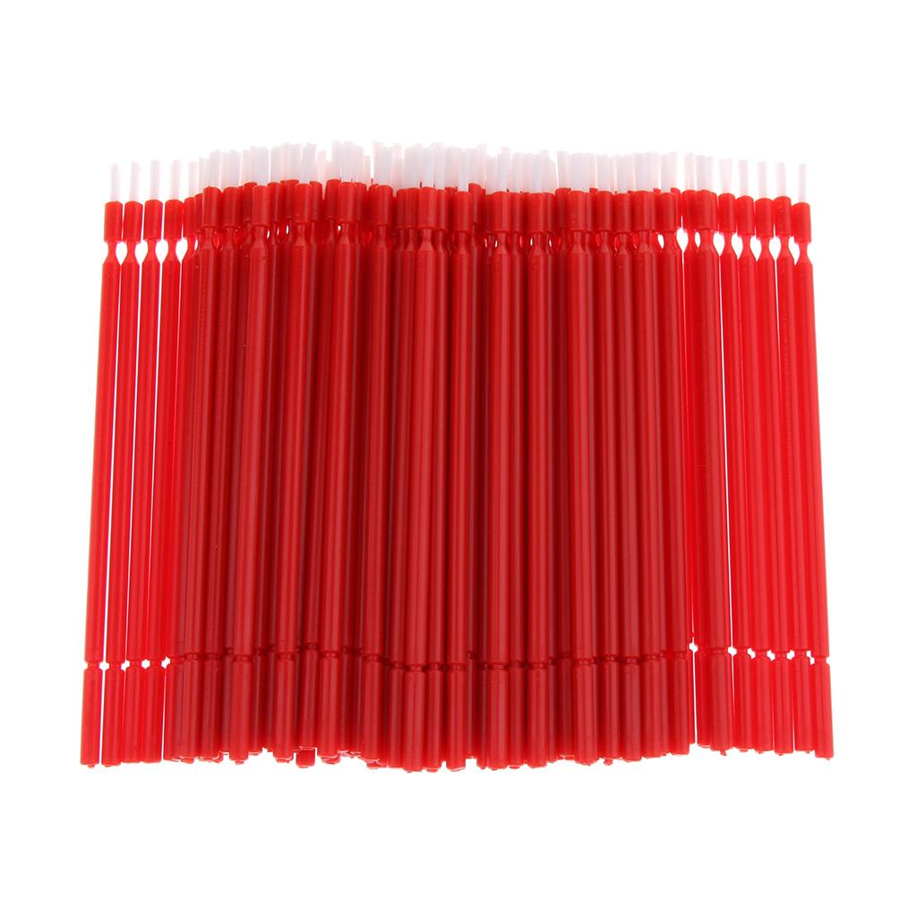 100 Pieces Dental Disposable Micro Applicator Brush Tooth Applicator Red