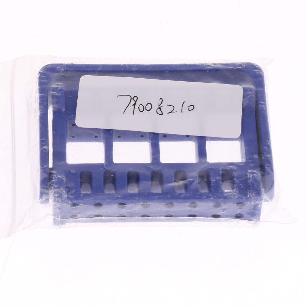 Dental Autoclave 16 Holes Endo Files Holder Stand Disinfection Box Dark Blue