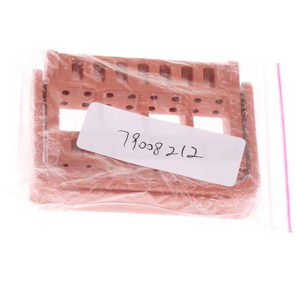 Dental Autoclave 16 Holes Endo Files Holder Stand Disinfection Box Orange