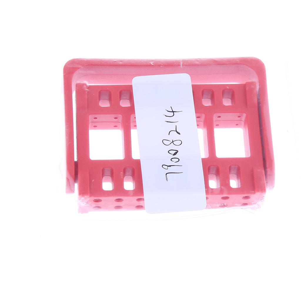 Dental Autoclave 16 Holes Endo Files Holder Stand Disinfection Box Red