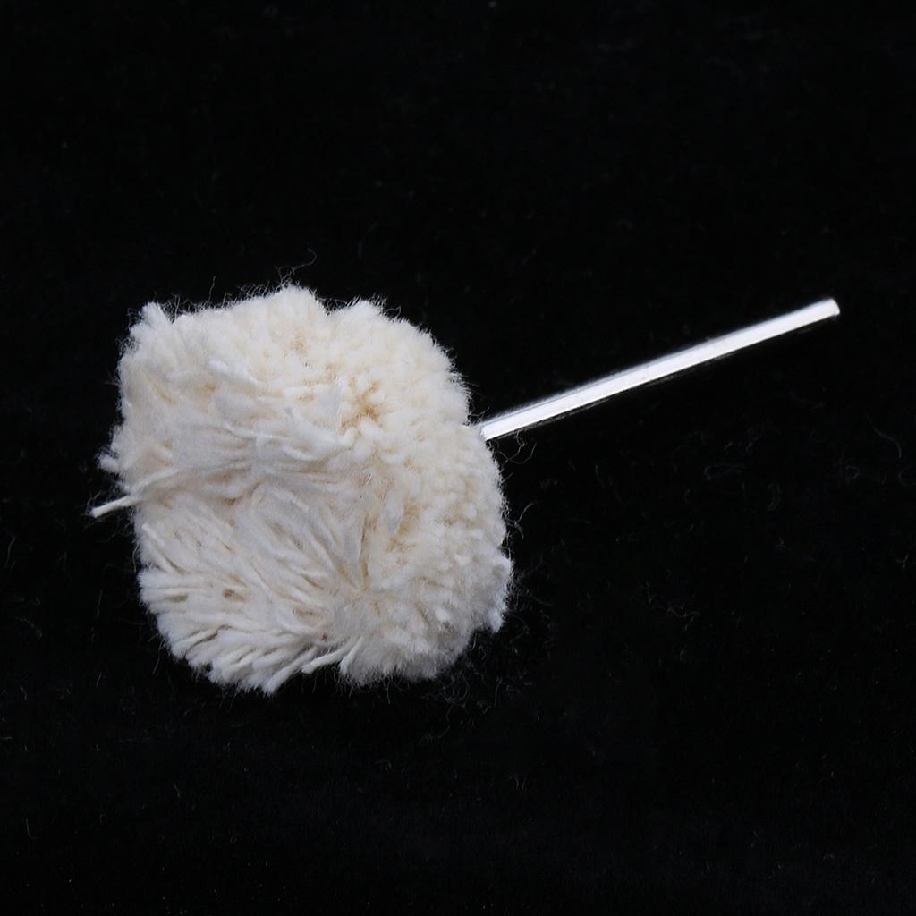 50PCS Wool Polishing Buffing Brush Wheel Drill Bits for 2.35mm Rotary Tool