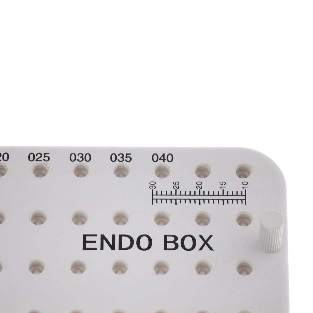 Dental Endo Box Autoclave Disinfection Sterilization Caddy File Storage Blue