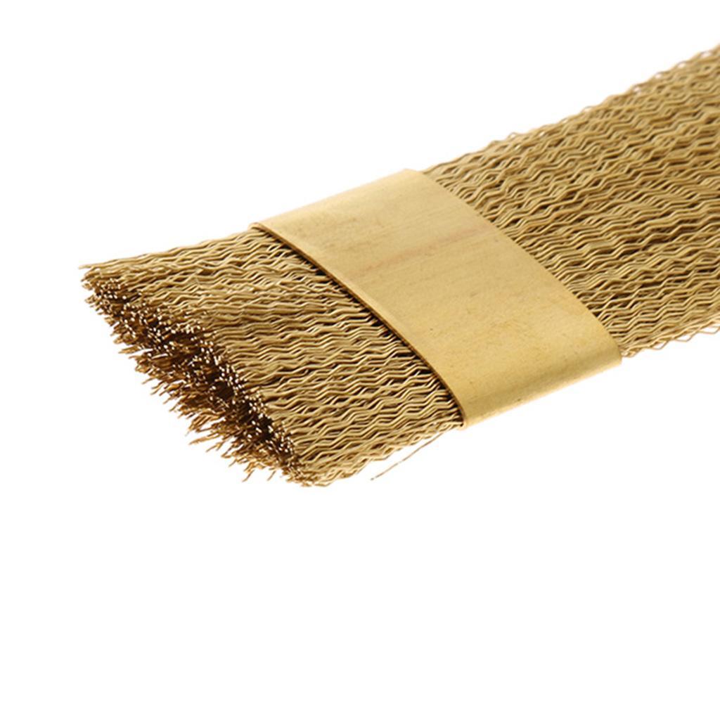 Dental Bur Cleaning Copper Brass Wire Cleaning Brush Flat Lab Instrument